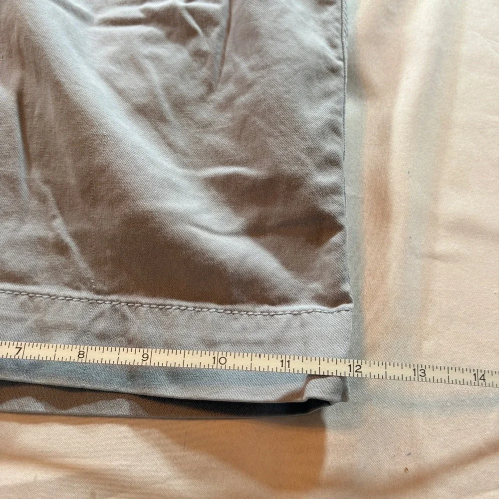 Tommy Bahama Chino Shorts Mens 38 Khaki Tan Tencel Cotton Stretch Casual Summer